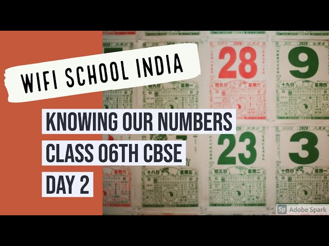 Knowing our numbers | Class 6 math (India) | Day 2 #CBSEfreeclasses #Studywithme #Wifischool