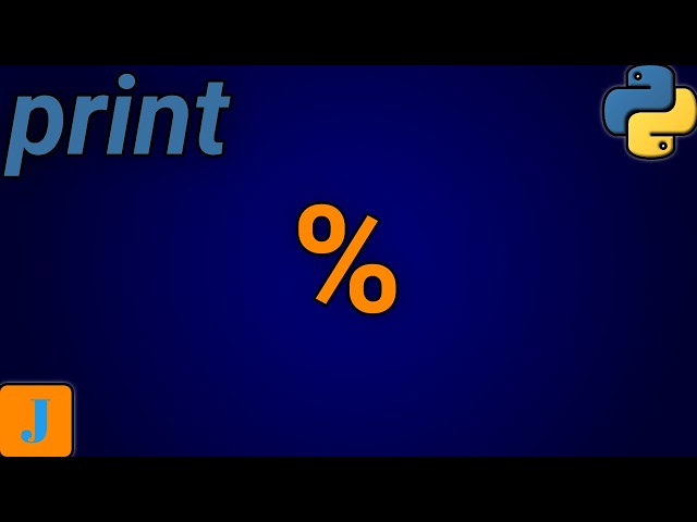 How To Print Percentage Symbol In Python
