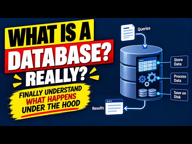 Lesson-16 | What Is a Database, Really? Finally Understand What Happens Under the Hood