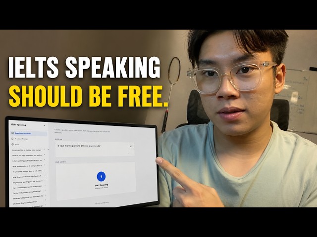 I Built a FREE IELTS Speaking Website for My Students (I'm Not a Developer)