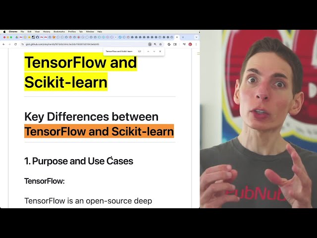 TensorFlow vs Scikit learn Machine Learning Frameworks