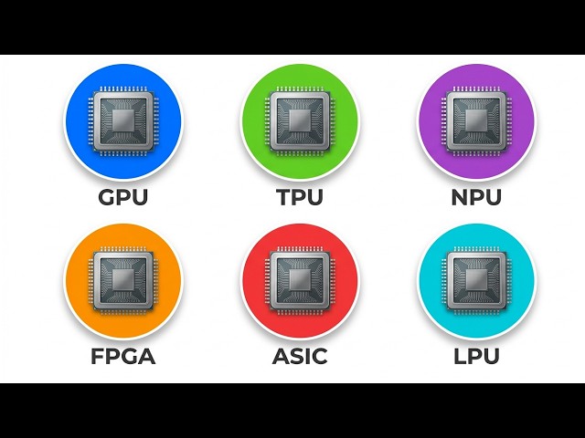 Every AI Chip Explained in 10 Minutes (GPU, TPU, NPU, ASIC, FPGA & LPU)