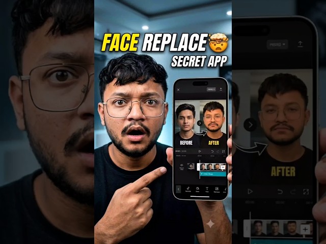 Replace Video Faces With This Secret App! 🤯🔥 | AI Face Swap #shorts