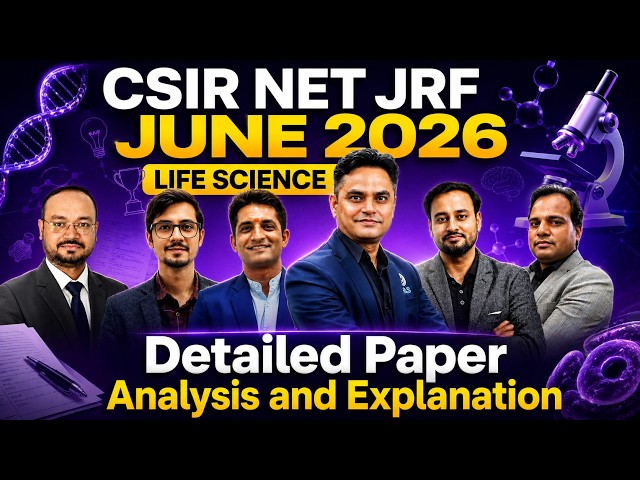 CSIR UGC NET JRF June 2026 - Response & Official Answer Key I Paper Analysis & Discussion - IFAS