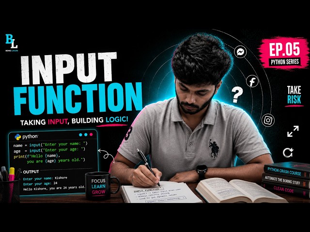 Python Tutorial for Beginners (2026) | Data Engineering | Episode 5 | Input() Function in Python