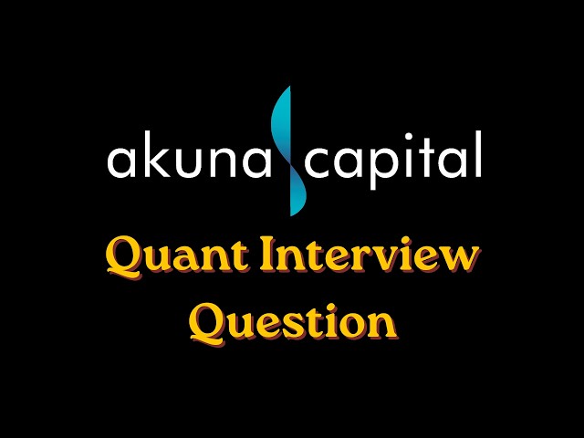 Akuna Capital Quant Interview Question | Convolution of Random Variables