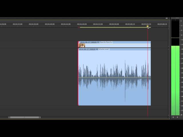Audio Dissolve Workflow