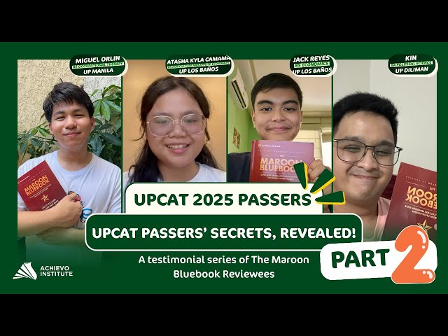 "I made my family proud" I How They Turned Struggles Into UPCAT Success