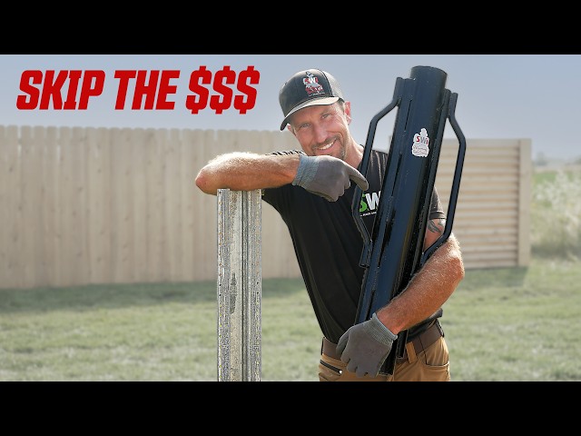 We Found a Cheaper Way to Drive Steel Fence Posts