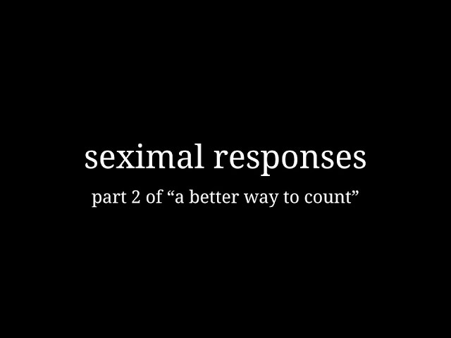 seximal responses