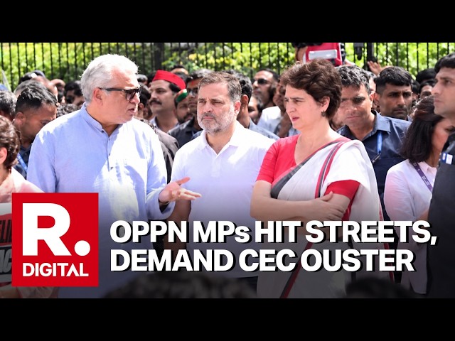 Rahul Gandhi, INDIA bloc MPs March To EC, Demand CEC Gyanesh Kumar's Ouster Over SIR Row