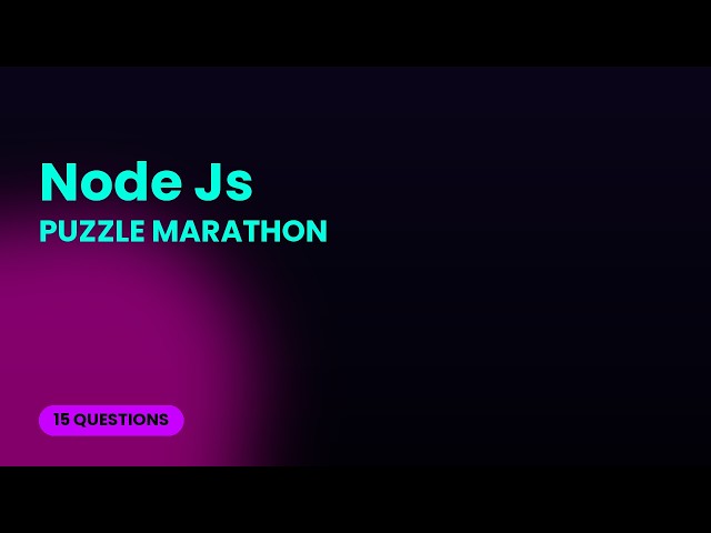 Node Js Quiz: Can You Solve These Fast Tech Puzzles?