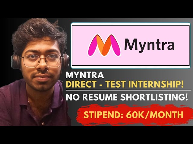 Myntra Direct Internship Program - 2026 | No Resume Shortlisting | Myntra HackerRamp - 2026