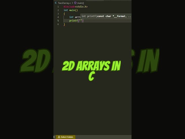 2d arrays IN C