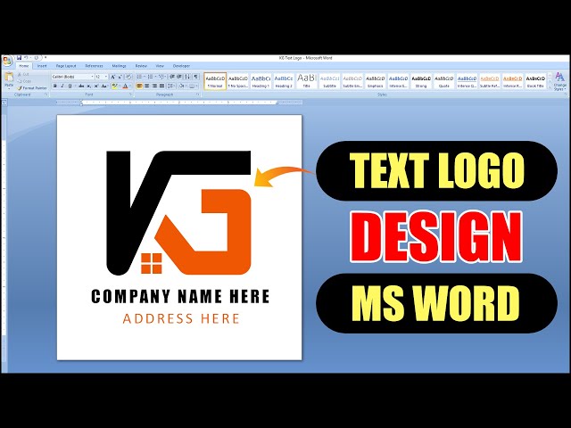 How to Make Text Logo Design in MS Word Hindi Tutorial | KG Text Logo Design Full Tutorial in Word