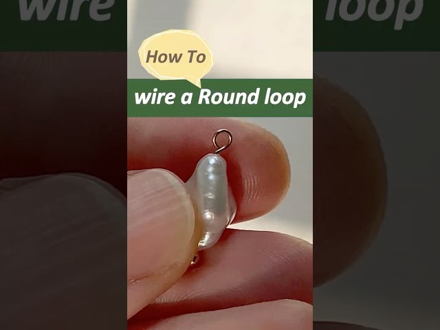 How to make wire loops - beading tutorial for beginners; jewelry making tips