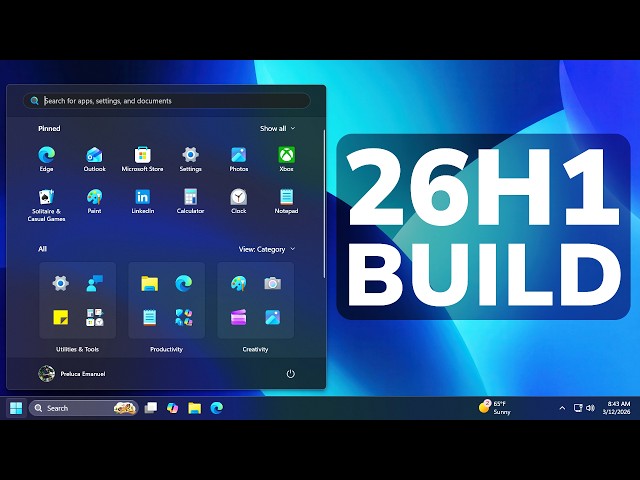 New Windows 11 26H1 March 2026 Update – New Features and Changes (KB5079466)