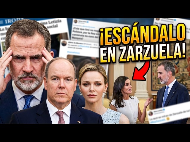 King Felipe ridiculed by Queen Letizia at reception for Albert and Charlene of Monaco in Madrid