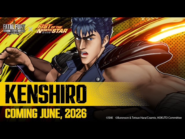 FATAL FURY: CotW × FIST OF THE NORTH STAR: HOKUTO NO KEN｜KENSHIRO｜Tráiler de personaje