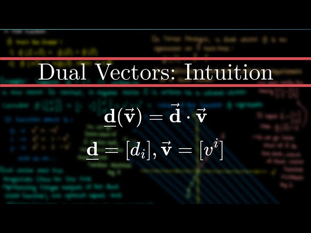 Introducing Dual Vectors: Intuition and Definition