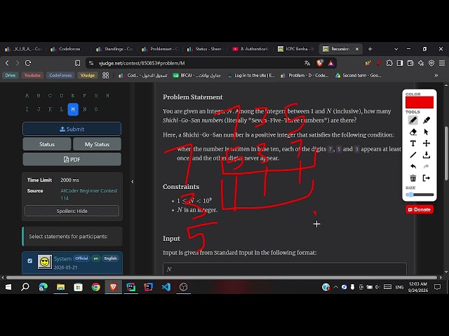 Problem M | Recursion and Backtracking Sheet Upsolve