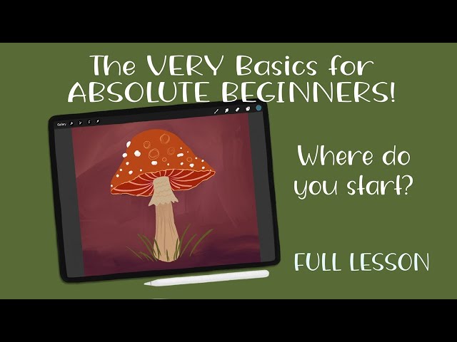 Learn Procreate for the absolute BEGINNER! The basics!