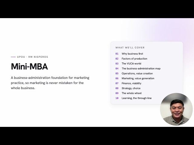 Mini MBA | RM Nisperos