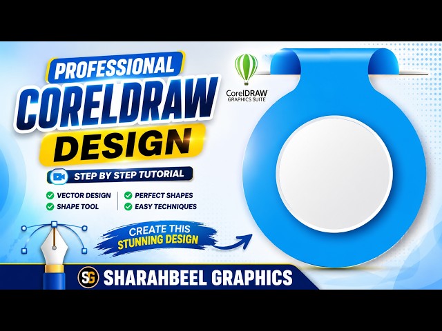 CorelDRAW Professional Design Tutorial | Create Stunning Vector Design Step by Step # Viralvideo