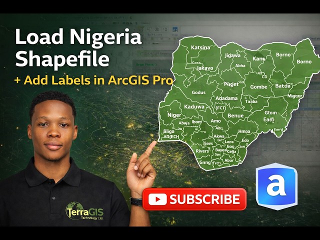 Beginner GIS Tutorial: Import & Label Nigeria States in ArcGIS Pro