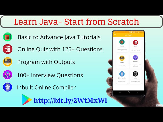 Learn Java- Start from Scratch | Best app to learn Java Programming