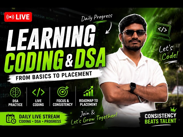 DSA + Masti  | Learning Coding LIVE - Day 4 | Road to 1000 Subscribers #coders  #dsa