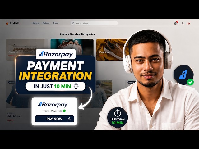Integrate Razorpay Payment Gateway in Any Website | Complete Guide (10 Minutes)