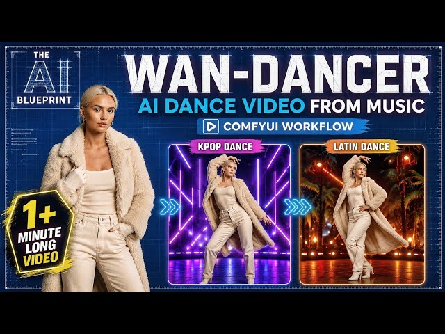 WAN-Dancer AI Tutorial | Create Long AI Dance Videos from Music | ComfyUI