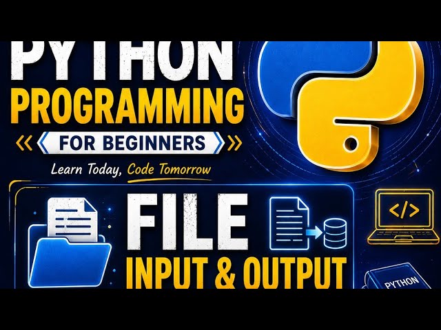 Python Programming | File Input & Output | LPU cdp