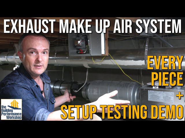 Active Make Up Air System Testing + Setup: Fantech MUAS 750/1200