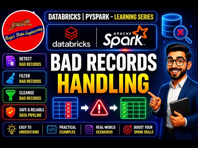 16. Databricks | Spark | Pyspark | Bad Records Handling | Permissive;DropMalformed;FailFast