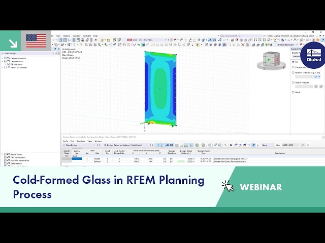 Webinar | Residual Stress Meets Facade: Cold-Formed Glass in RFEM Planning Process