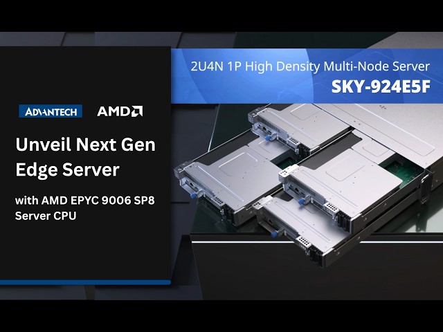Advantech SKY-924E5F Multi Node Server- with AMD EYPC 9006 SP8 Server CPU