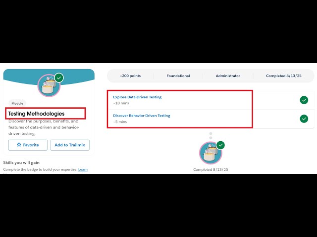 Testing Methodologies | Salesforce Trailhead