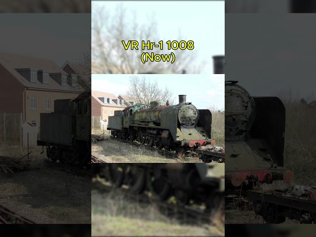 Abandoned Steam Locomotives (Then Vs Now) #train #thenvsnow #steamengine #abandoned