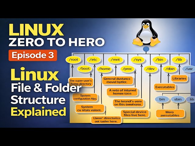 Linux Directory Structure Explained | /home, /etc, /usr, /var/log | Episode 3 | Linux Zero to Hero
