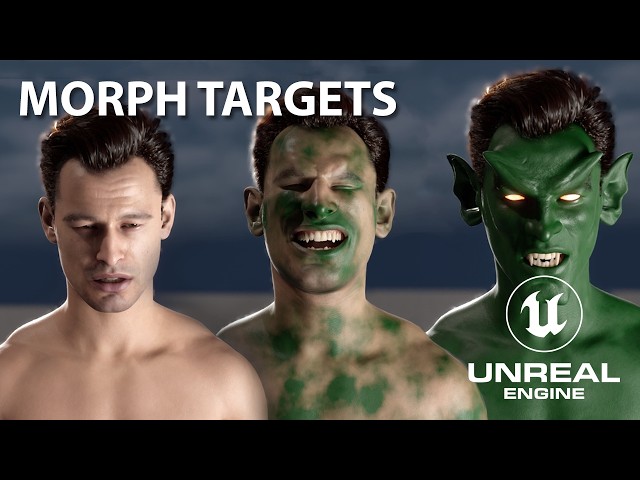 UE 5.8 - MetaHuman Transformation (Morph Targets & Material Blending) - Tutorial