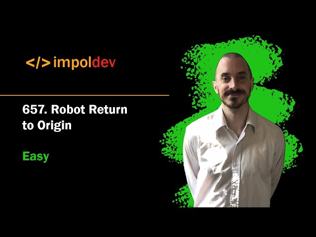 Robot Return to Origin | LeetCode 657 - Python