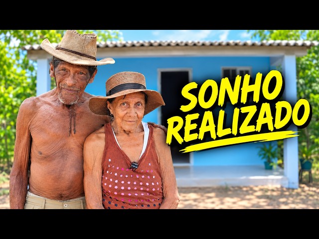 Emotional: After 80 years, Mr. Rosa and Dona Dalva get a new home❤️