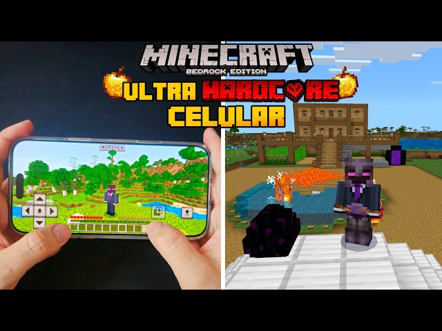 I SURVIVED 100 DAYS IN MOBILE MINECRAFT ULTRA HARDCORE