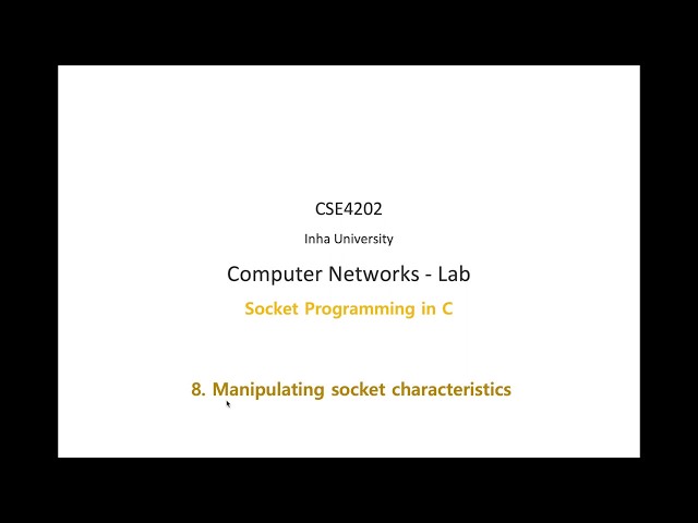 [2020 Spring - Computer Networks] Lab 8