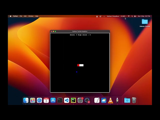 Project - 1: ( Updated High Score )🐍🎮 Snake Game using Python & Turtle 🎮🐍 | Python Game Development
