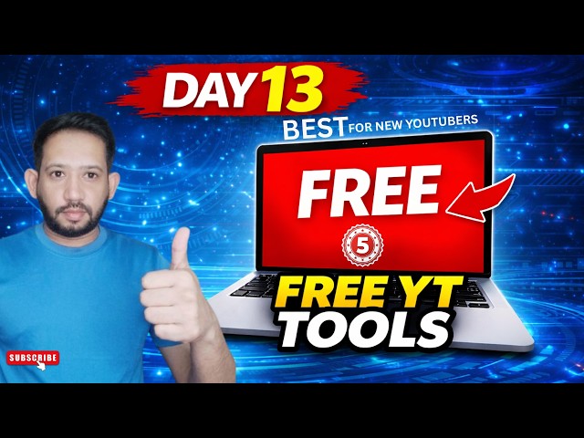 DAY 13 | 5 Free Websites Har Small YouTuber Ko Pata Honi Chahiye