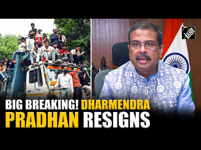 BIG BREAKING! Dharmendra Pradhan resigns as Union Education Minister