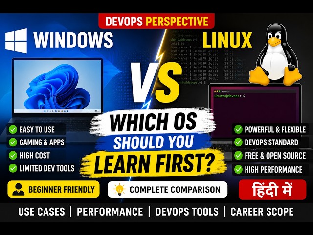 Windows vs Linux for DevOps | Which OS Should You Learn First?